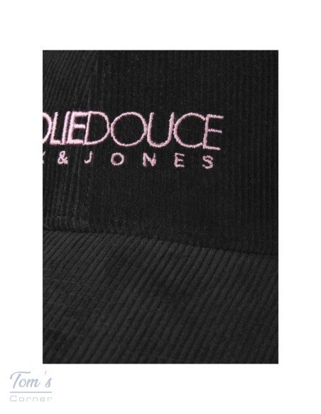 Casquette Velours Côtelé Noir Jack&Jones La Folie Douce