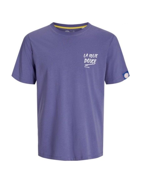 T-shirt Graphique Violet Coton Bio — Jack & Jones