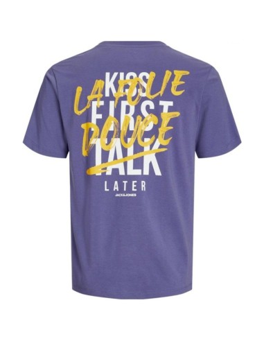 T-shirt Graphique Violet Coton Bio — Jack & Jones