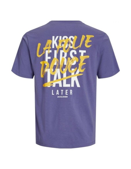 T-shirt Graphique Violet Coton Bio — Jack & Jones