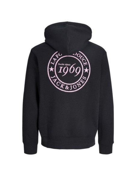 Hoodie Noir Brodé La Folie Douce — Jack & Jones