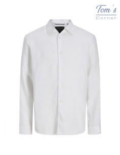 Chemise Lin Blanc Manches Longues — Jack & Jones Premium