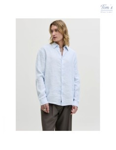 Chemise Lin Bleu Ciel Homme — Jack&Jones Premium 2