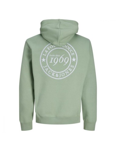Hoodie Vert Coton Bio Vintage — Jack & Jones