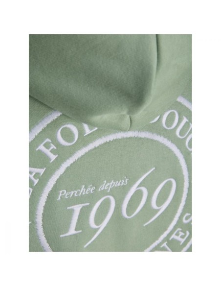 Hoodie Vert Coton Bio Vintage — Jack & Jones